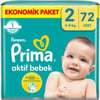 Prima Bebek Bezi Aktif Bebek 2 Beden 72 Adet Fırsat Paketi