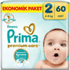 Prima Bebek Bezi Premium Care 2 Numara 60 Adet Ekonomik Paket