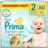 Prima Bebek Bezi Premium Care 2 Numara 60 Adet Ekonomik Paket