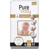 Pure Baby Organik Bebek Bezi 4 Beden Maxi 52'li Jumbo Paket
