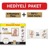 Pure Baby Organik Pamuklu Cırtlı Bez 4 Numara Maxi 100 Adet + Organik Pamuklu Islak Havlu 90 Yaprak