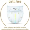 Pure Baby Organik Pamuklu Cırtlı Bez Tekli Paket 3 Numara Midi 56 Adet