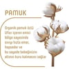 Pure Baby Organik Pamuklu Cırtlı Bez Tekli Paket 3 Numara Midi 56 Adet