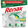 Renax Bulaşık Makinesi Kapsülü Hepsi Bir Arada 33'lü Güçlü Temizlik ve Ekstra Parlaklık