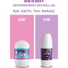 She Sexy Kadın Roll-On Deodorant 50 ml Kalıcı Floral Koku ile Ter Kokusuna Karşı Etkili