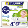 Sleepy Bebek Bezi Jumbo 4 + Beden 52 adet