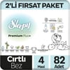 Sleepy Bio Natural Premium Plus 2'li Fırsat Paketi Bebek Bezi 4 Numara Maxi 82 Adet