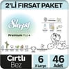 Sleepy Bio Natural Premium Plus 2'li Fırsat Paketi Bebek Bezi 6 Numara Xlarge 46 Adet