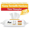 Sleepy Easy Clean Arap Sabunu Katkılı Islak Yüzey Temizlik Havlusu & Mendili 100 Yaprak