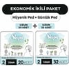 Sleepy Ekonomik Ikili Paket (Bio Natural Premium Plus Hijyenik Ped Uzun 20'li + Günlük Ped Uzun 32'li)