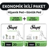 Sleepy Ekonomik Ikili Paket (Natural Ultra Hassas Hijyenik Ped Uzun 20'Li + Günlük Ped Normal 32'Li)