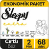 Sleepy Extra Günlük Aktivite Ekonomik Paket Bebek Bezi 2 Numara Mini 68'li