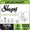 Sleepy Natural Gross Paket Bebek Bezi 4 Numara Maxi 100 Adet