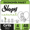 Sleepy Natural Jumbo Bebek Bezi Maxi 4 Numara 48 Adet