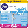 Sleepy Natural Uzun Günlük Ped 64'lü – Gün Boyu Konfor, Sızıntı Önleyici Teknoloji ve Maksimum Koruma