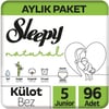 Sleepy Naturel Külot 4'lü Jumbo Junior 5 Beden 96 Adet