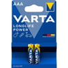 Varta High Energy Güçlü Alkalin Seri İnce Pil - AAA 2'li 4903121412