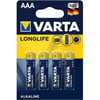 Varta LongLife Alkaline AAA İnce Kalem Pil 4'Lü