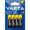 VARTA Super Heavy Duty AA Çinko Karbon Pil 4'lü Paket