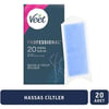 Veet Sir Ağda Bantları Professional Hasas Ciltler Için Bacak ve Vücut Bölgesi 20 Li