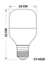 CATACT-4328CATA CT-4328 65W TORCH LED AMPUL (E-27) (BEYAZ)