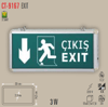 CATACT-9167CATA CT-9167 EXIT CIKIS ASAGI YONLU 3 SAAT KITLI