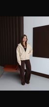 Bej Kapşonlu Hoodie