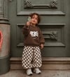 Çocuk İnek Baskılı 2 İplik Sweatshirt Gabardin Pantolon Alt Üst Takım