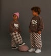 Çocuk İnek Baskılı 2 İplik Sweatshirt Gabardin Pantolon Alt Üst Takım