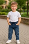 Denim Kumaş Erkek Çocuk Pantolon