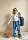 Denim Kumaş Gömlekli Erkek Çocuk 3 lü Takım