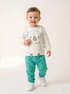 Erkek Bebek Koala Baskılı Uzun Kollu Sweatshirt Pantolon Alt Üst Takım