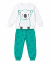 Erkek Bebek Koala Baskılı Uzun Kollu Sweatshirt Pantolon Alt Üst Takım