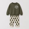 Erkek Çocuk Baskılı Sweatshirt Desenli Pantolon Alt Üst Takım