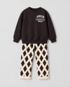 Erkek Çocuk Baskılı Sweatshirt Desenli Pantolon Alt Üst Takım