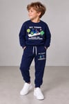 Erkek Çocuk Bisiklet Baskılı Sweatshirt Jogger Pantolon Alt Üst Takım