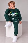 Erkek Çocuk Bisiklet Baskılı Sweatshirt Jogger Pantolon Alt Üst Takım