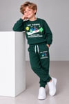 Erkek Çocuk Bisiklet Baskılı Sweatshirt Jogger Pantolon Alt Üst Takım