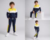 Erkek Çocuk Bisiklet Yaka Renk Bloklu Sweatshirt ve Pantolon Alt Üst Takım