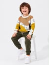 Erkek Çocuk Dinozor Desenli Sweatshirt ve Bağcıklı Pantolon 2’li Alt Üst Takım