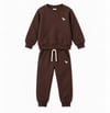 Erkek Çocuk Dinozor Nakışlı Bisiklet Yaka Sweatshirt Pantolon 2’li Alt Üst Takım