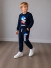 Erkek Çocuk Karakter Baskılı Lacivert 2’li Sweatshirt Eşofman Takımı