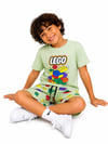 Erkek Çocuk Lego Baskılı Şortlu Takım Yazlık Kısa Kollu Alt Üst Takım