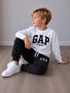 Erkek Çocuk Nakışlı Bisiklet Yaka Sweatshirt Jogger Pantolon Alt Üst Takım