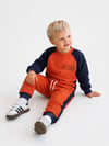 Erkek Çocuk Renk Bloklu Sweatshirt Jogger Pantolon Alt Üst Takım