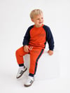 Erkek Çocuk Renk Bloklu Sweatshirt Jogger Pantolon Alt Üst Takım