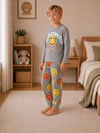 Erkek Çocuk Smile Baskılı Uzun Kollu Pijama Takımı