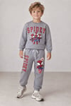 Erkek Çocuk Spidey Baskılı Sweatshirt Jogger Pantolon Alt Üst Takım