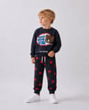 Erkek Çocuk Super Bear Adventure Baskılı Sweatshirt Jogger Pantolon Alt Üst Takım