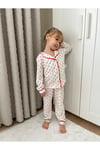 Kalp Desenli Kız Çocuk Pijama Takımı